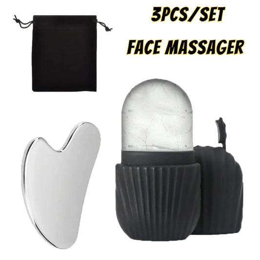 Ice Face Roller and Gua Sha Set