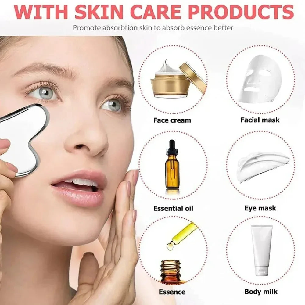 Ice Face Roller and Gua Sha Set