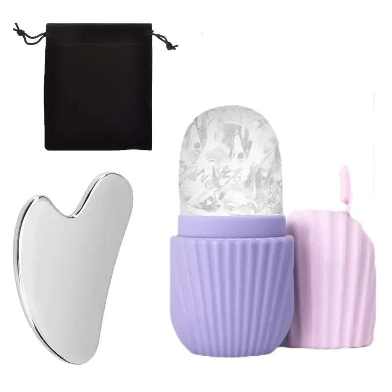 Ice Face Roller and Gua Sha Set
