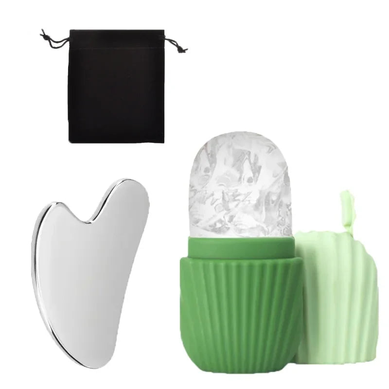 Ice Face Roller and Gua Sha Set