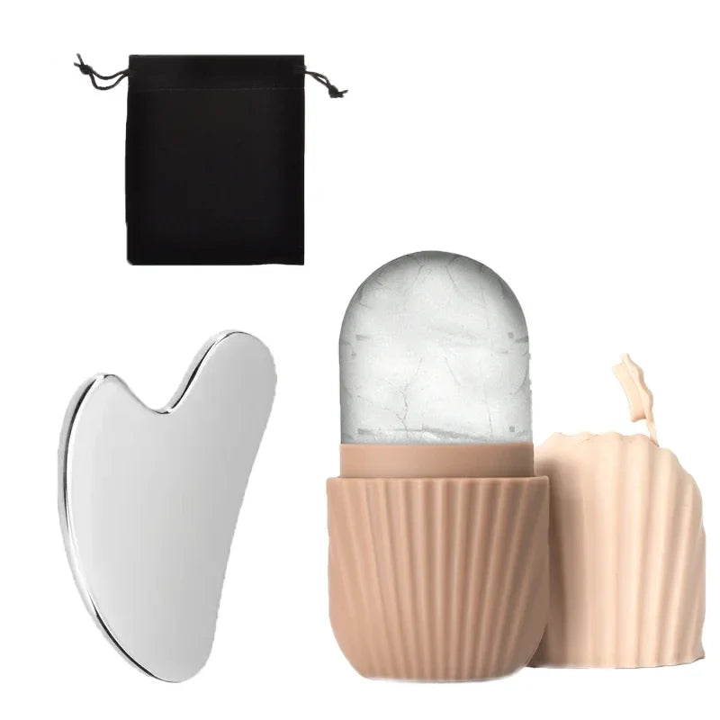 Ice Face Roller and Gua Sha Set