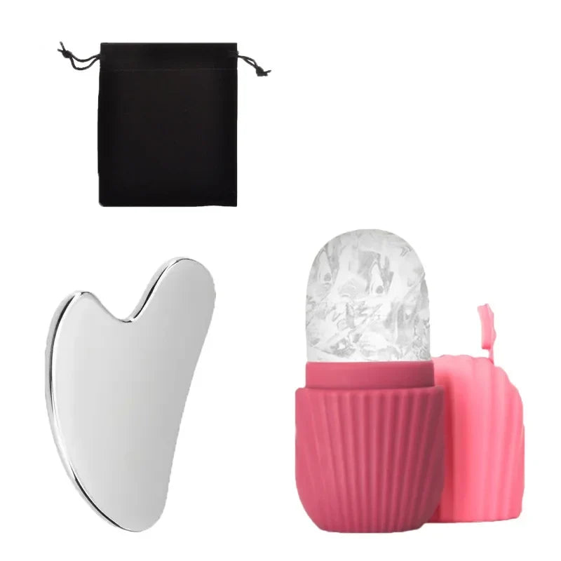 Ice Face Roller and Gua Sha Set